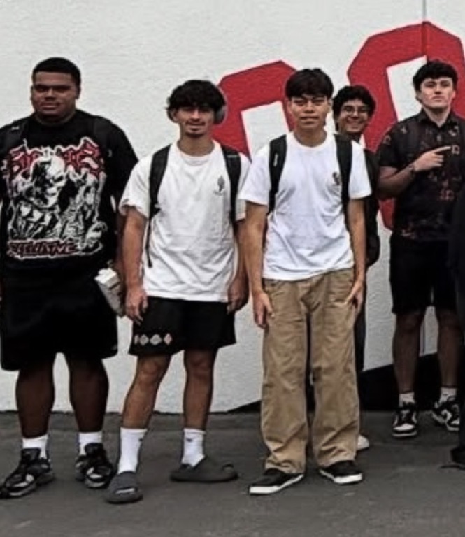 Me, Rahul, Adam, Jeremiah, and Dante on the first day of school picture we took for MUN.