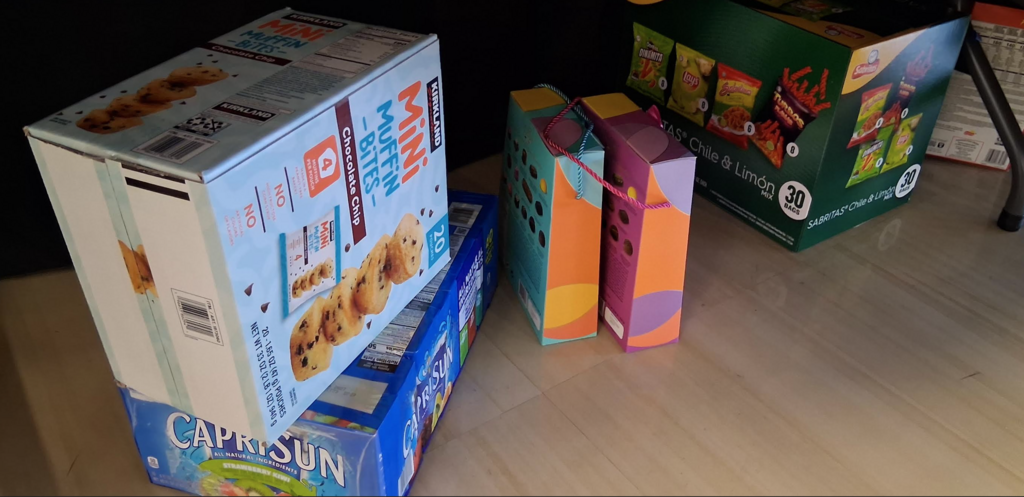 Snacks for the Snack bar that the MUN Femineers helped set up
