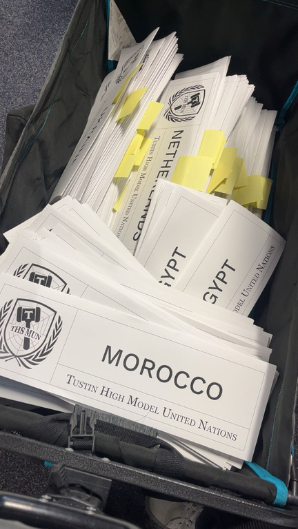 Sorting placards