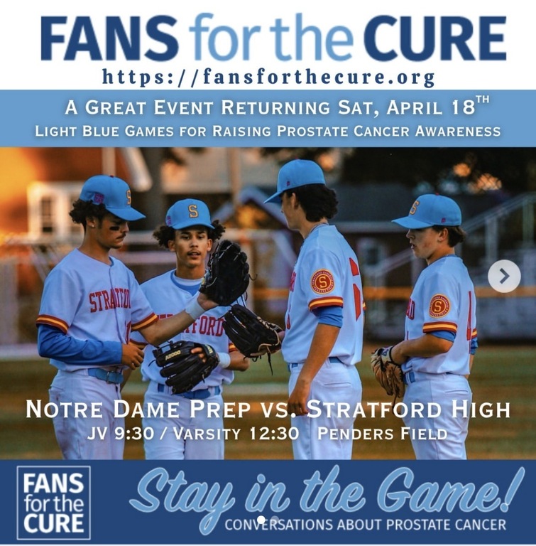 Big day on Saturday with FANS For The CURE and our light blue games vs ND Prep.