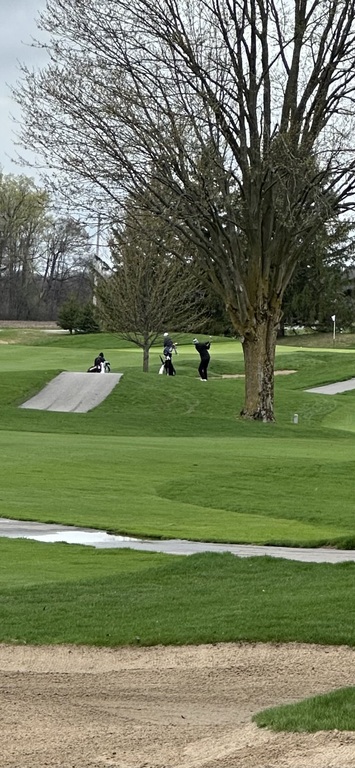 Ben with a great approach out of the trees