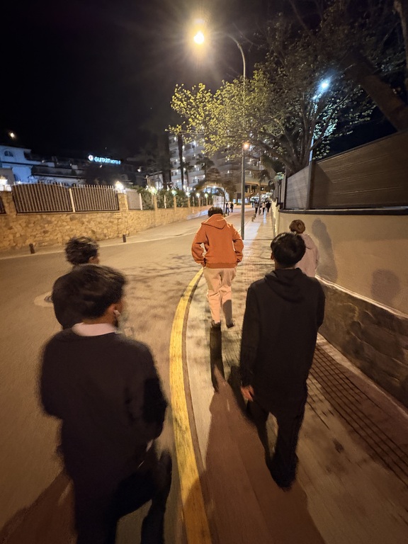 Walking around Barcelona with the boys!