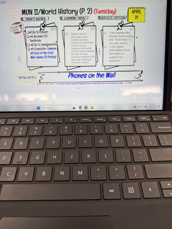 MUN Agenda