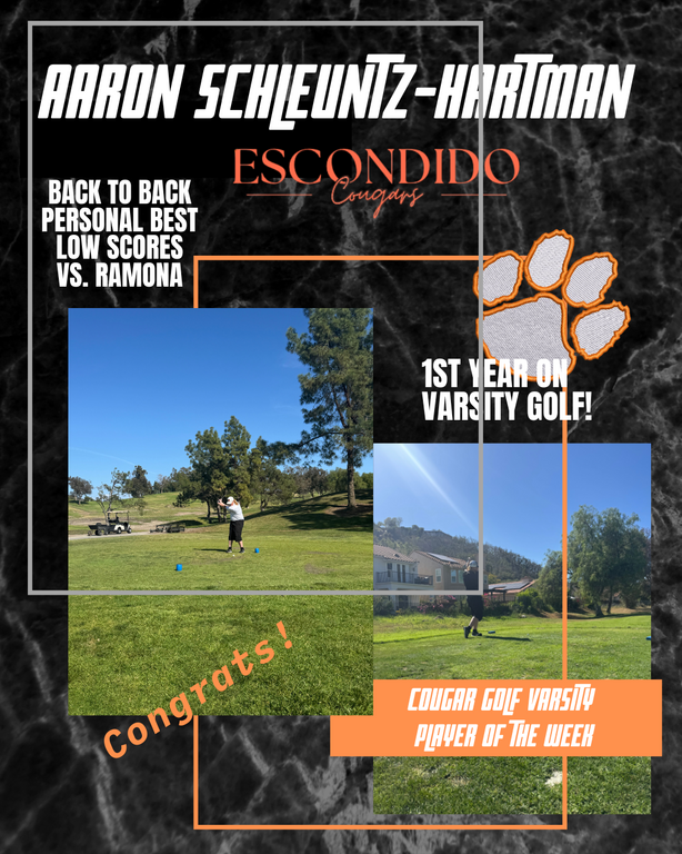 Varsity Player of the Week- Aaron SchluentzHartman