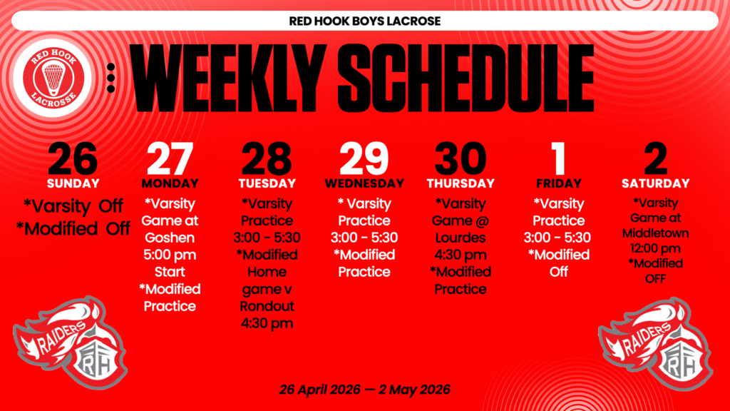 This Week's Schedule