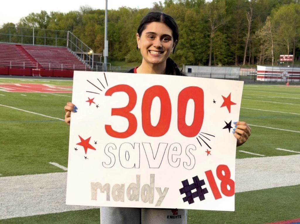 Congratulations to our senior goalie Maddy on 300 saves! We are so proud of you!