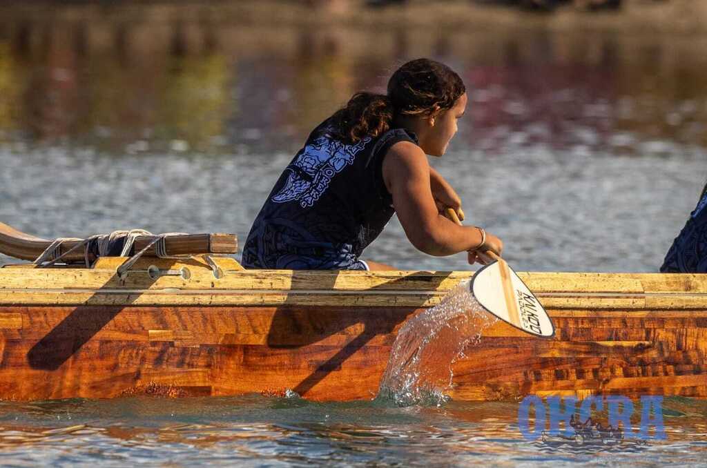 Outrigger Canoe Paddler