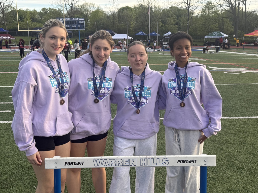 The Spango sisters, along with Kayla Felix and Caroline Campbell, finished 5th in the 4 x 100 at the Sectional Championships, and they will be competeing in Group Championships in 2 weeks!