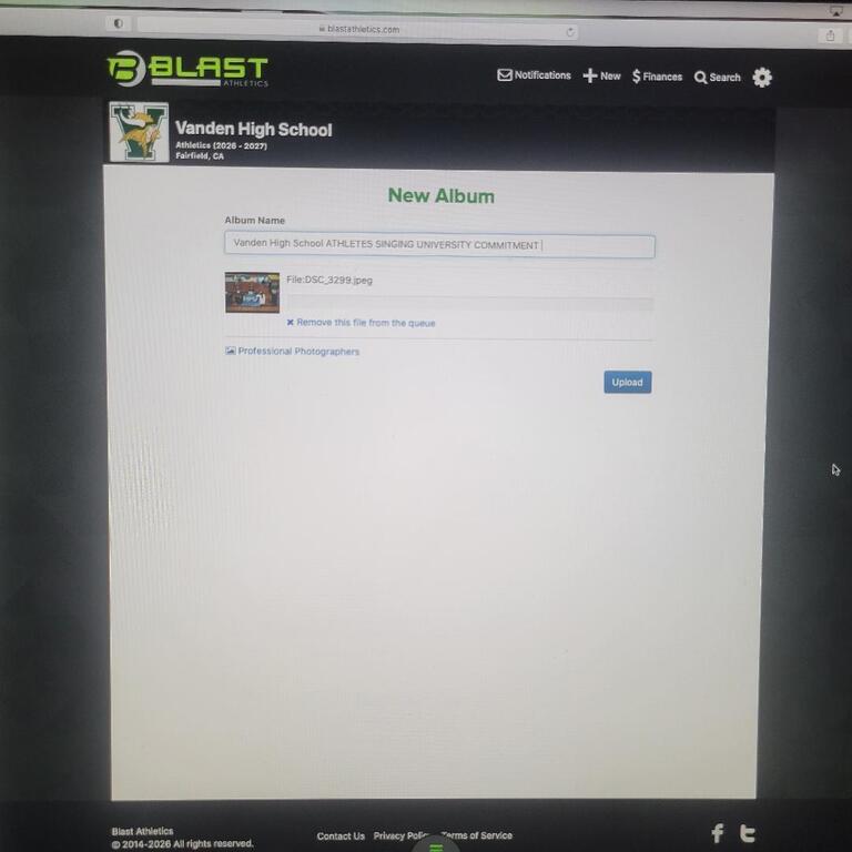 VANDEN VIKINGS ATHLETES SIGNING PICTURES ARE POSTED 6 /1. 2026 . WE HAVE CREATED A NEW VANDEN VIKINGS BLAST FOLDER FOR VARIOUS EVENTS AT VANDEN .BLAST FOLDER VANDEN ATHLETICS 2026 - 2027 . PLEASE MAKE A NOTE. THANK YOU PAPA JOE !!!