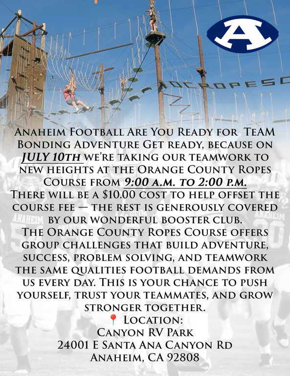 Get ready for an amazing day of fun and team building! Mark your calendar! Make sure to pick up your permission slip when you get back on June 15th.