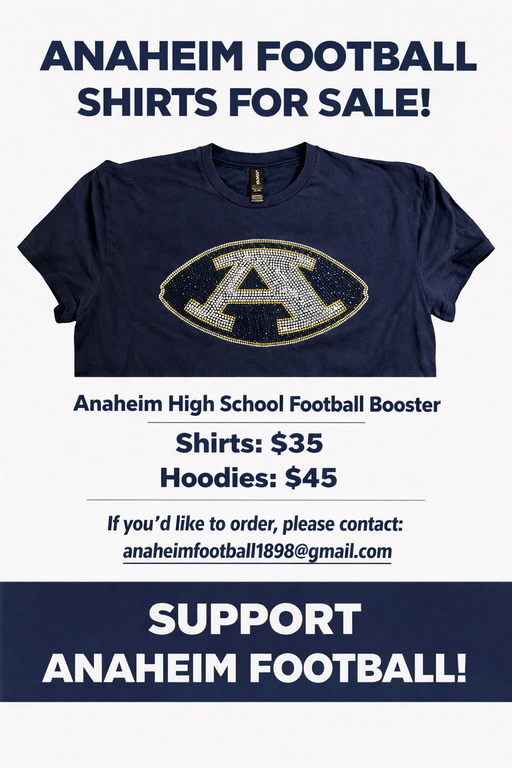 Get your BLING T-SHIRT OR HOODIE! These are presale so make sure to get your order in ASAP! We will close ordering in 1 week. Email the booster email account to order.