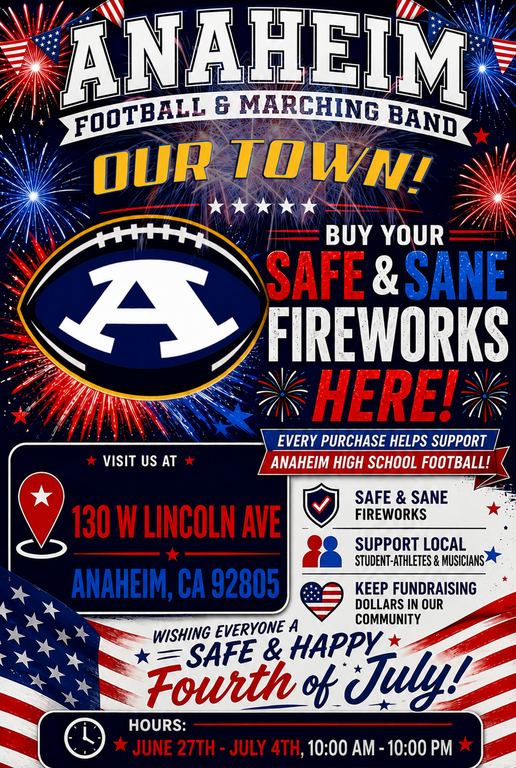 Please promote our Fireworks booth!