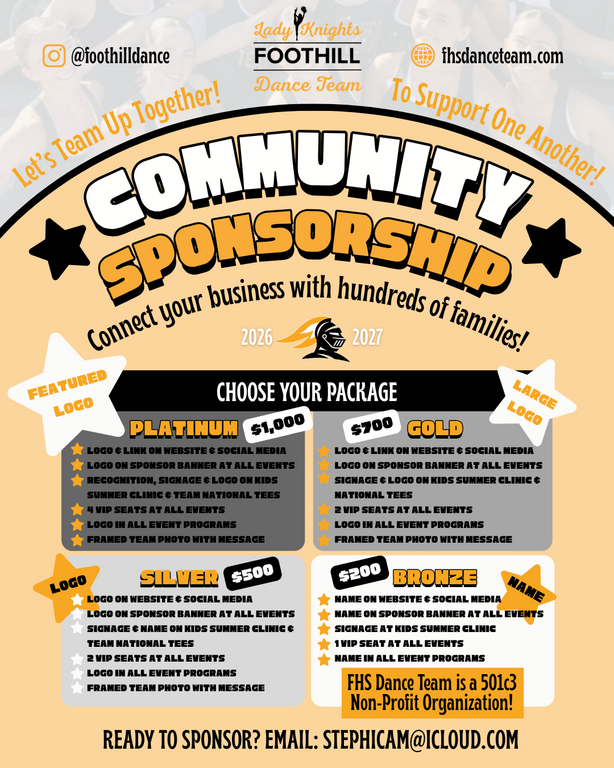 FHS DANCE 2026 CORPORATE SPONSOR PROGRAM