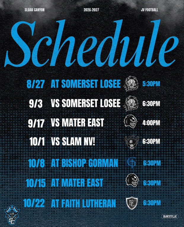 JV Schedule