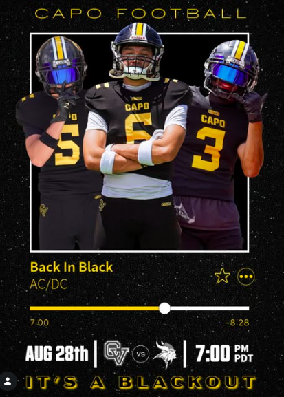 🚨IT’S GAME WEEK🚨

Back in black. Under the lights. In our new house. ⚡️⚫️

Friday night, we defend the new turf for the very first time—and we’re turning the stands pitch black. Pack the stands, & wear ALL black!

📍 Cougar Stadium
🗓️ August 28th
⏰ Kickoff