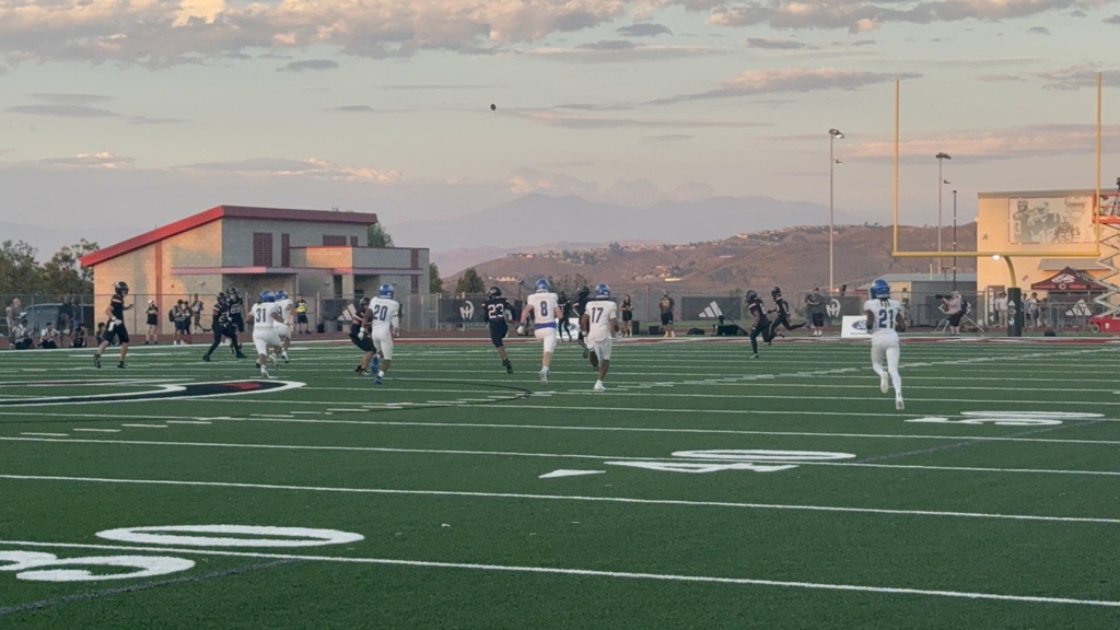 Game on!!  Touchback, centennial ball