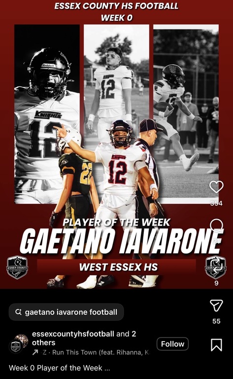 Photo Credit: @essexcountyhsfootball