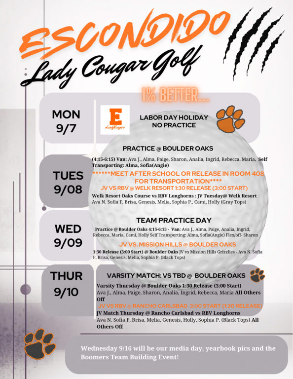 Schedule 9/8-9:10