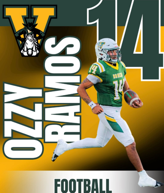 It’s time for our first 🌟 ATHLETE SPOTLIGHT🌟 for 2026-2027! Congrats to senior Ozzy Ramos! As a quarterback AND receiver, Ozzy is definitely a threat on the football field. He is a four year varsity player who scored a touchdown rushing AND receiving AND 