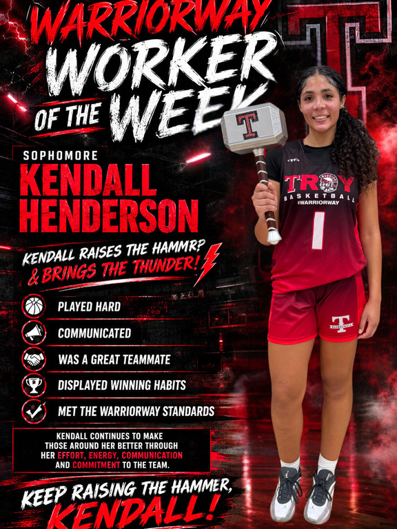 Kendall Henderson WarriorWay Worker of the Week