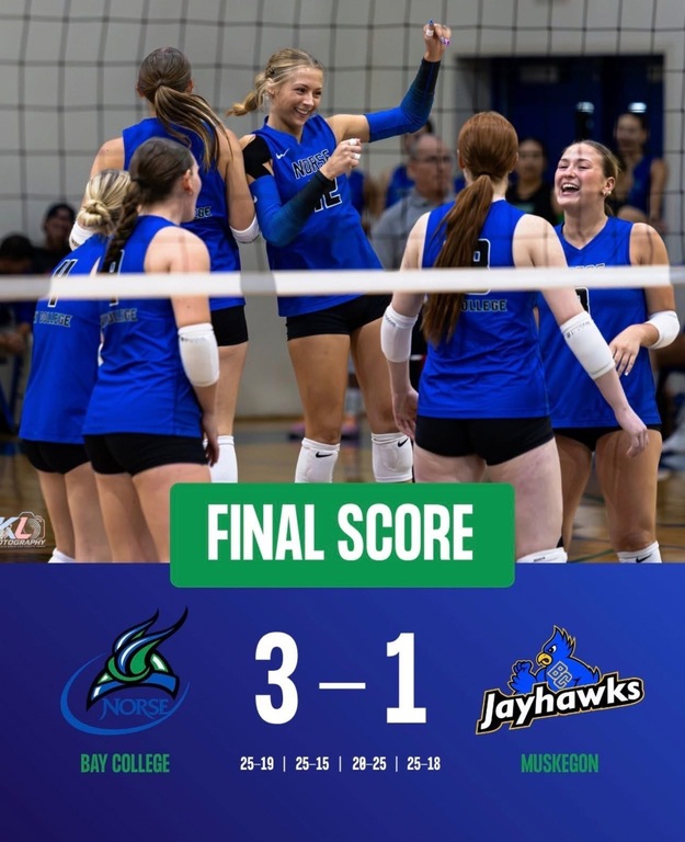 First victory over Muskegon in program history!
