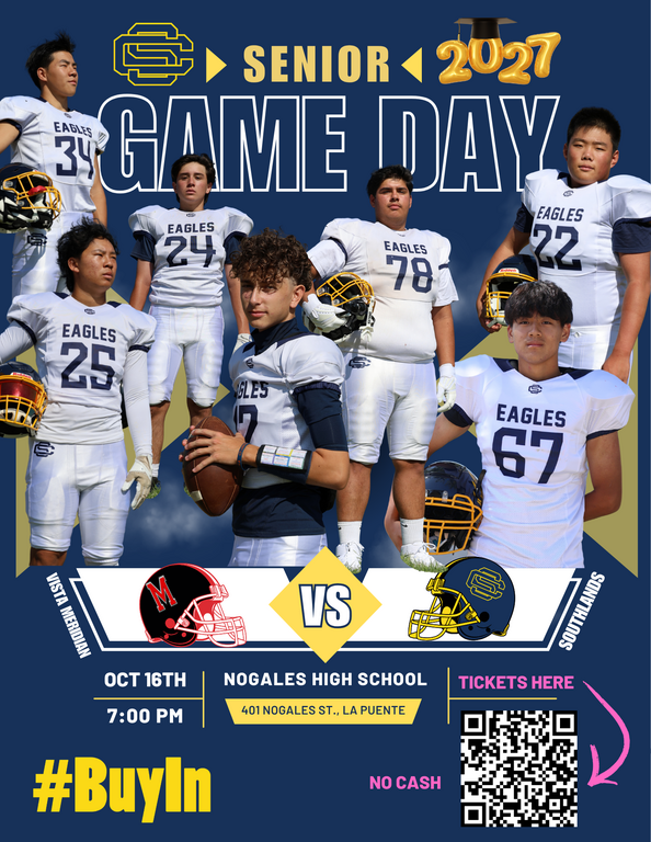 Senior Game is right around the corner! Attached is the game flyer for tickets. Seniors and Senior Parents, please send me the requested information for the program/flyer. We don't want anyone to be left out of the ceremony/program!! Questions? Please ema