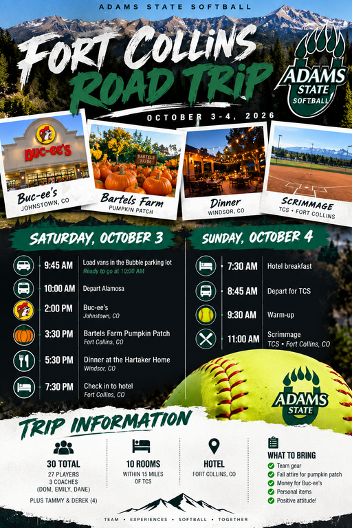 GRIZZLIES on the prowl.   We will be heading to Northern Colorado this weekend for a little fun and business.  Scrimmage Sunday!
