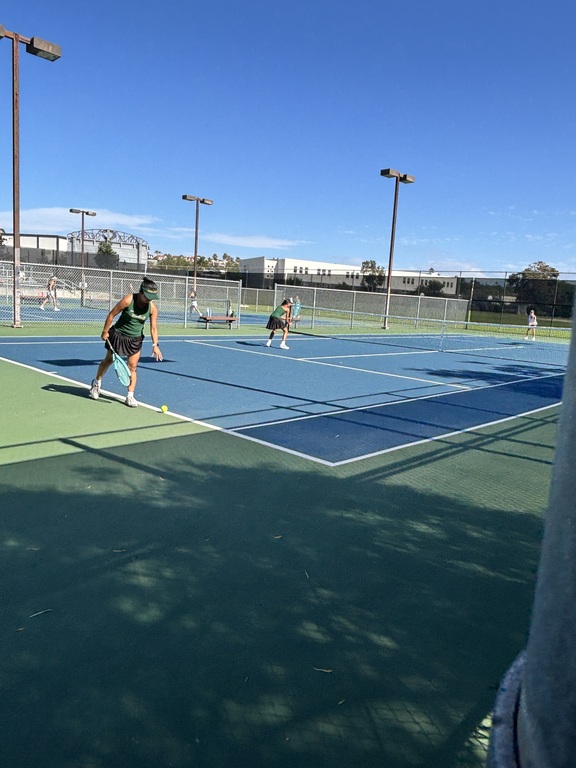 Avo League Doubles Round 1 was amazing. Sage Creek represented with respect ! Kristi and Leilani came out firing and went the distance to a tiebreaker (5-7). Ashley and Sophia came back from a deficit and defeated their Lancers opponents 8-6 ! Mia and Kar