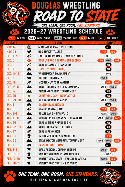 Here is the updated Schedule