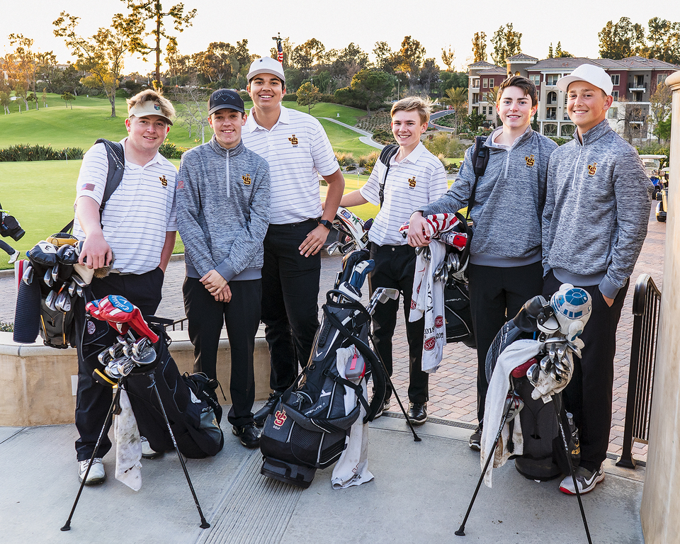 2019 Varsity team after first scrimmage at Mission Viejo Country Club
