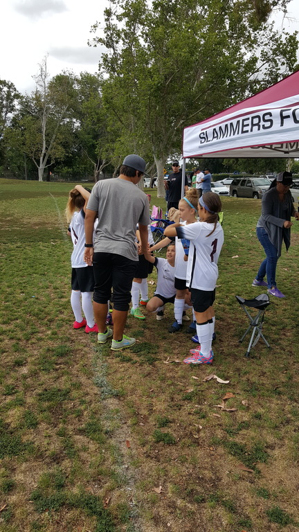 Pre-game cheer! Go Slammers!!!