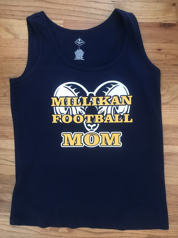 Millikan football mom shirts available for sale! 
Can also change the “mom” to dad, grandma, sister, etc