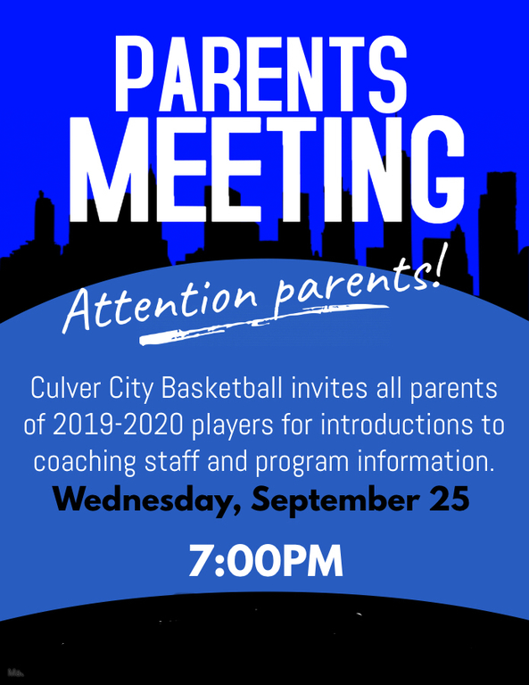 Meeting will be held in the Library