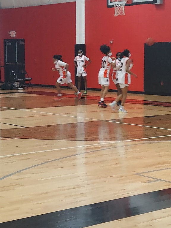 Warm-ups before the Game VS Huron/New Boston 
Finally Score 75-53  Warriors Victory.  1-1 on the season.