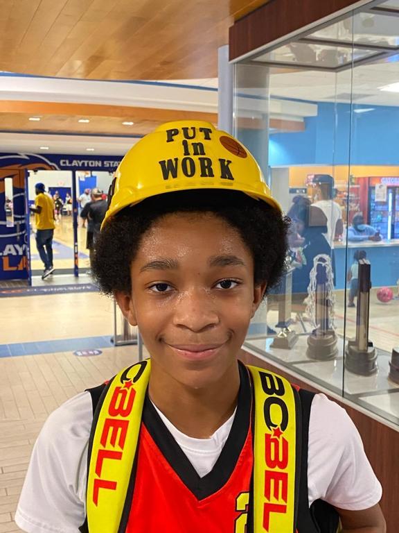 Juan Hawes gets the Hard Hat award for putting up 17 points while battling and overcoming the flu!
