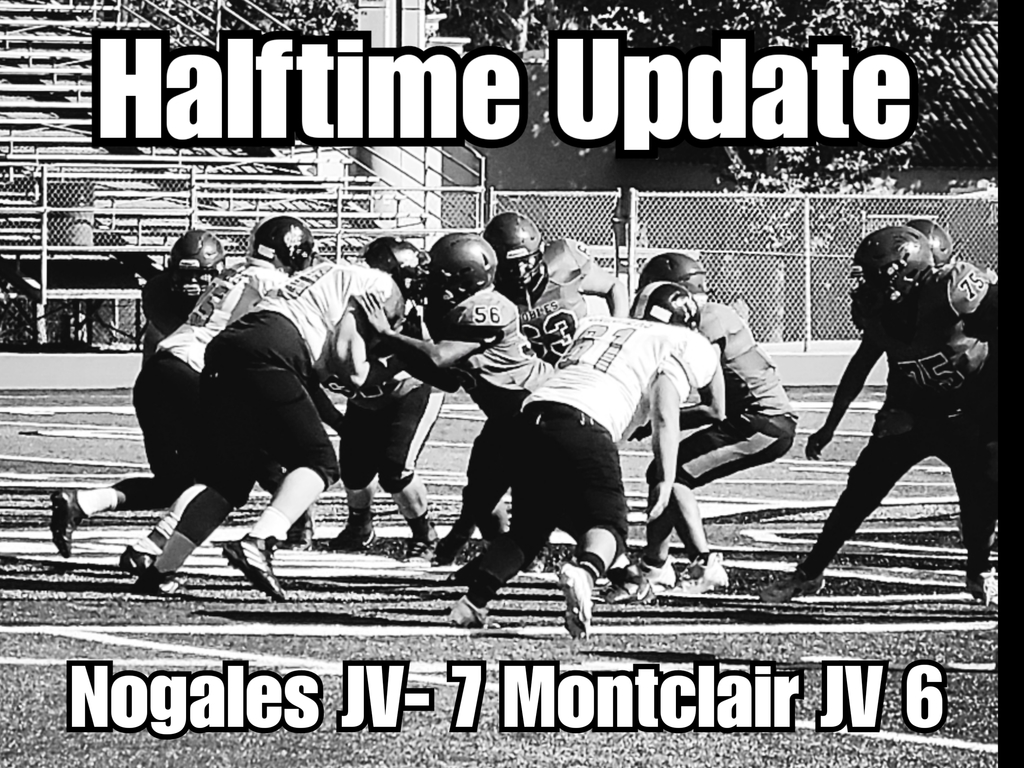 JV halftime update
Nogales 7 - Montclair 6
Let's go, Nobles!!
