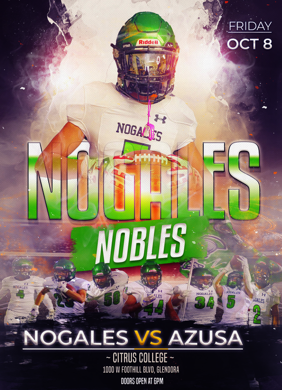 Bounce back week!!
We're playing Azusa HS at Citrus College on Friday!!! Share the the flyer and spread the word!!!  Let's go, Nobles!!!