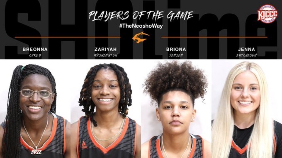 Players of the Game: These are the players of the game vs. North Ark. We can't wait to get back to Chanute on Tuesday, November 30th vs. Bethany College.#THENEOSHOWAY