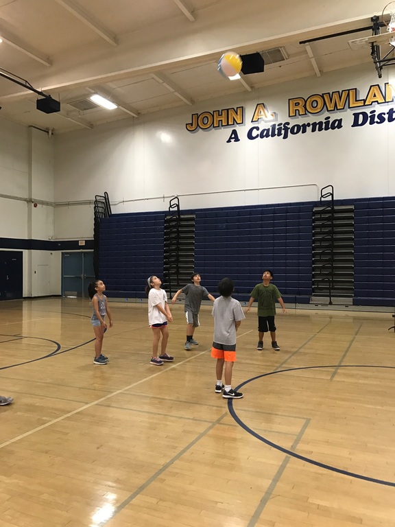 What's going??? Summer Camp at Rowland Volleyball Camp!