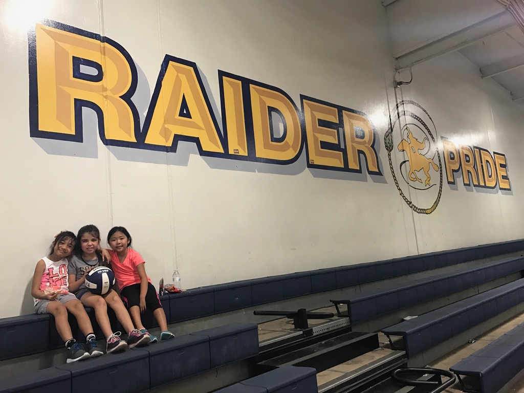 Showing their Raider Pride at Summer Camp!!