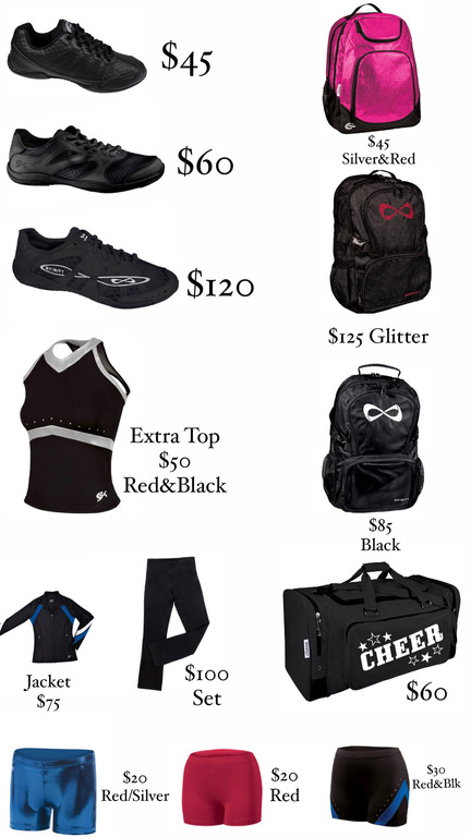Extra items you can order . Please Venmo VPW with cheerleaders  name  item they want and size.  If you still need cheer shoes please Venmo VPW ASAP with name and size. So we can have them in time.
