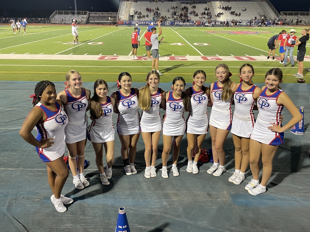 JV ready for their first game! ❤️💙🐾