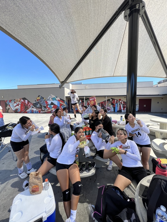 Snack time celebrations for being 2-0 so far in pool play.